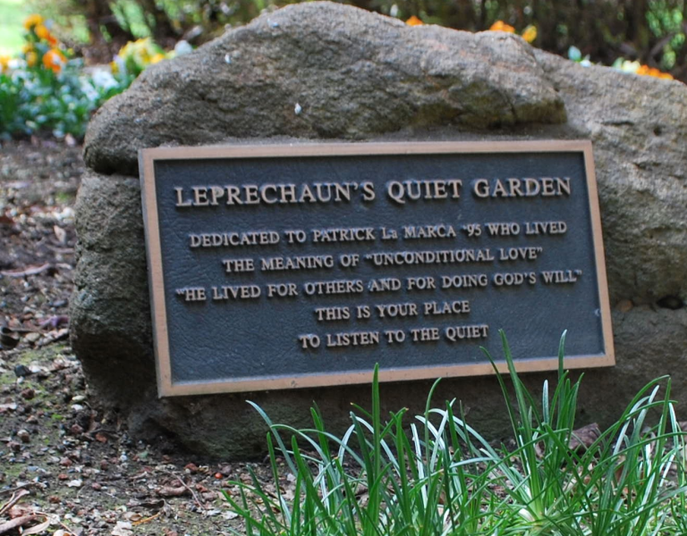 SSU Leprechaun garden plaque 