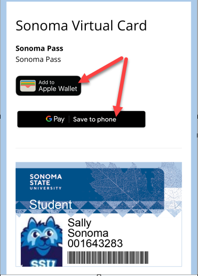 Digital copy ID step 3 showing Apple and Google Wallet 