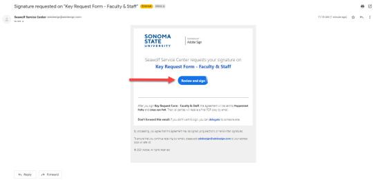 Key request faculty/staff step 10