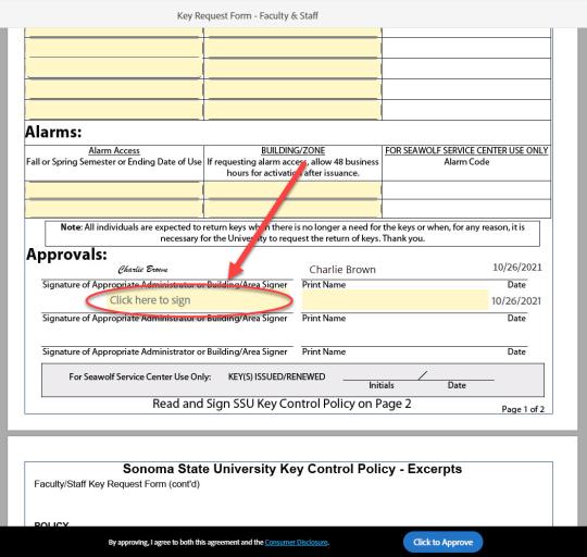 Key request faculty/staff step 13b