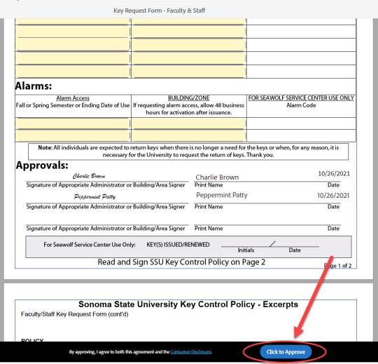 Key request faculty/staff step 13c