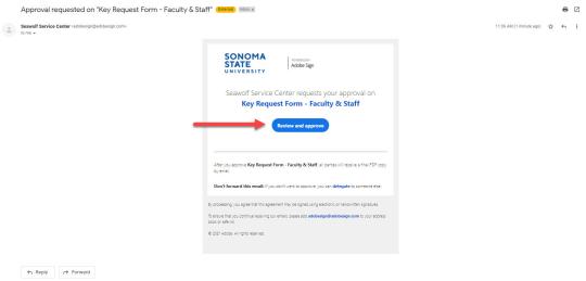Key request faculty/staff step 14