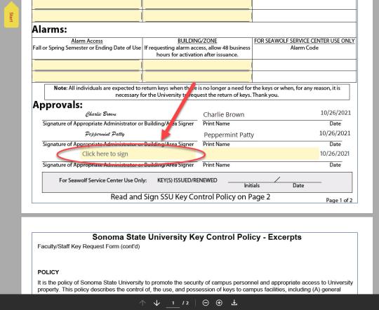 Key request faculty/staff step 16b