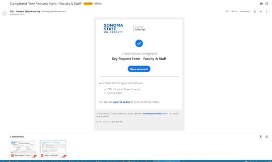 Key request faculty/staff step 18