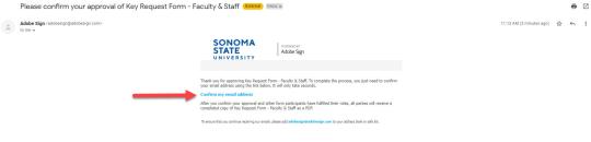 Key request faculty/staff step 8