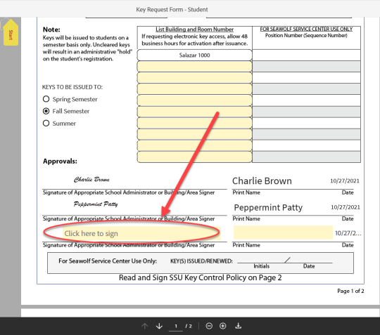 student key request step 16b